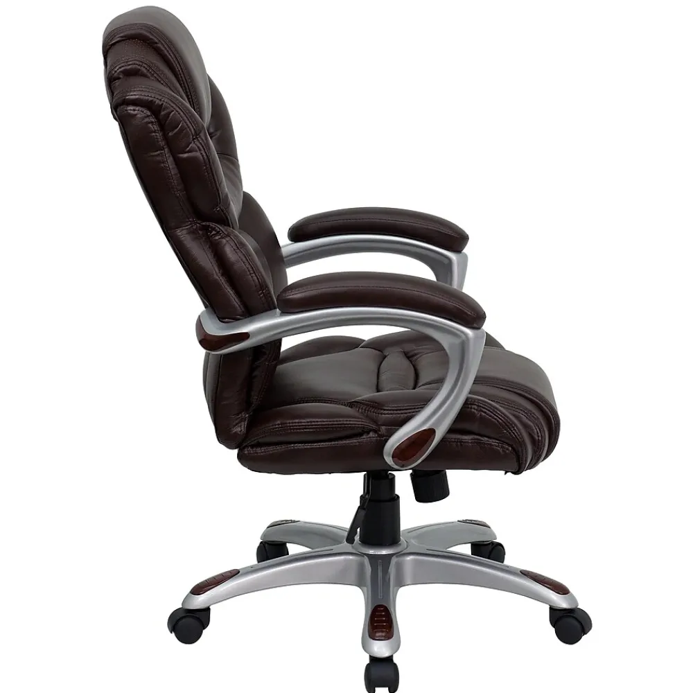 Office Chairs*Flash Furniture Stella Ergonomic LeatherSoft Swivel High Back Executive Office Chair, Brown (GO901BN)