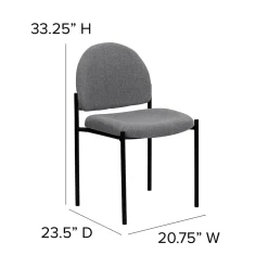Folding & Stacking*Flash Furniture Tania Fabric Stackable Side Reception Chair, Gray (BT5151GY)