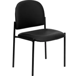 Folding & Stacking*Flash Furniture Tania Vinyl Stackable Side Reception Chair, Black (BT5151VINYL)