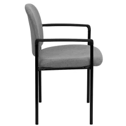 Folding & Stacking*Flash Furniture Tiffany Fabric Stackable Side Reception Chair with Arms, Gray (BT5161GY)