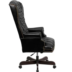 Office Chairs*Flash Furniture Turner Ergonomic LeatherSoft Swivel High Back Fully Tufted Executive Office Chair, Black (CI360BK)