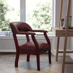 Office Chairs*Flash Furniture Vinyl Conference Chair, Oxblood (BZ105OXBLD)