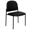 Folding & Stacking*Flash Furniture Vinyl Stackable Steel Side Chairs, Black, 15/Pack