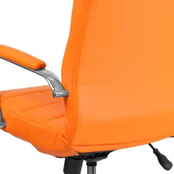 Office Chairs*Flash Furniture Vivian Vinyl Swivel Mid-Back Executive Office Chair, Orange (GO2240ORG)