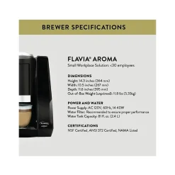 Flavia AROMA 10-Cup Commercial Automatic Coffee Maker, Black (18000564)