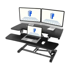 Standing Desks*FlexiSpot M7 Series 35"W Manual Rectangular Adjustable Standing Desk Converter, Black (M7-E-35B)