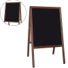 Dry Erase*Flipside 2 Sided Black Dry Erase Board, Stained Wood, 24"W x 42"H (FLP31310)