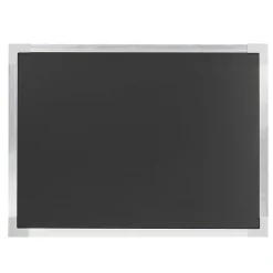 Dry Erase*Flipside Dry-Erase Blackboard, Aluminum Frame, 2' x 1.5' (17921)