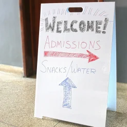 Dry Erase*Flipside Dry-Erase Marquee Easel, 35.5