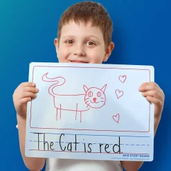 Dry Erase*Flipside Dry-Erase Mobile Storyboard, 0.75' x 1', 12/Pack (35259)