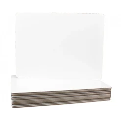 Dry Erase*Flipside Dry-Erase Whiteboard, 9" x 12", 12/Pack (11277)