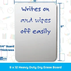 Dry Erase*Flipside Mobile Dry-Erase Whiteboard, 9