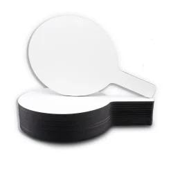 Dry Erase*Flipside Oval Answer Paddle Class Pack Dry-Erase Whiteboard, 7" x 12", 12/Pack (FLP12032)
