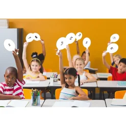 Dry Erase*Flipside Oval Dry-Erase Paddle, Eraser, and Pen Class Pack, 36/Set (11232)