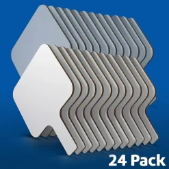 Dry Erase*Flipside Rectangular Dry-Erase Writing Paddle, 24/Set (10040)