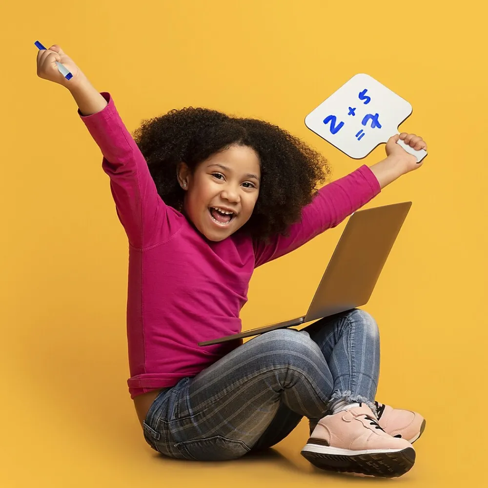 Dry Erase*Flipside Rectangular Dry-Erase Writing Paddle, 24/Set (10040)