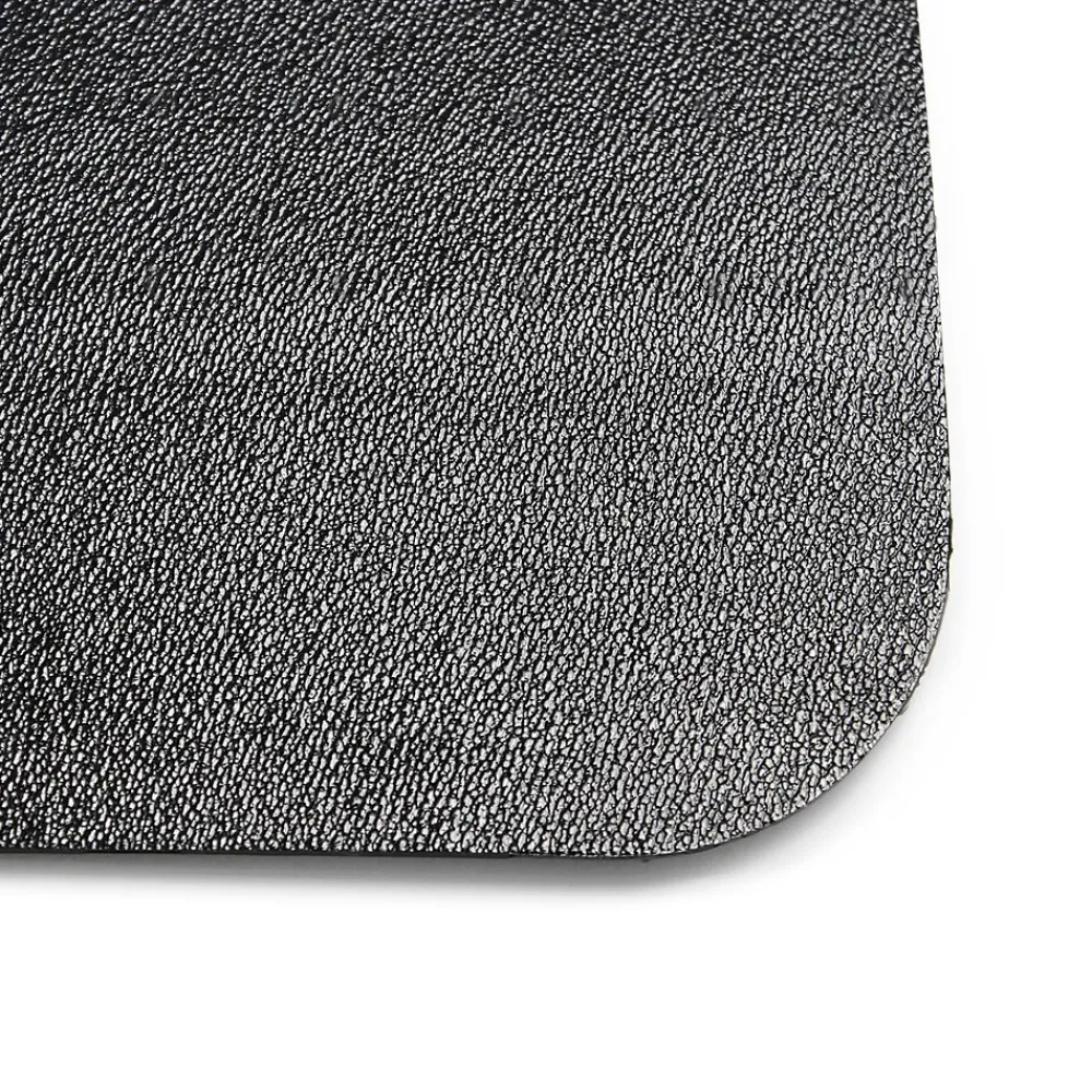 Chair Mats*Floortex Advantagemat Hard Floor Chair Mat with Lip, 45" x 53", Black Vinyl (FR124553HLBV)