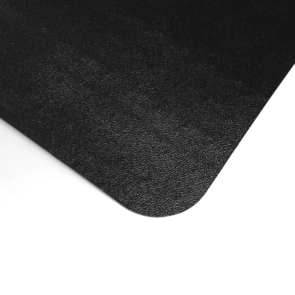 Chair Mats*Floortex Advantagemat Hard Floor Chair Mat with Lip, 45" x 53", Black Vinyl (FR124553HLBV)