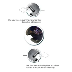 Chair Mats*Floortex AFS-TEX 'Sit to Stand' 38