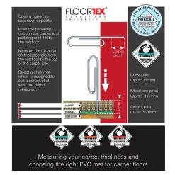 Chair Mats*Floortex Computex Advantagemat Carpet Chair Mat with Lip, 36