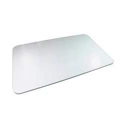 Chair Mats*Floortex Glaciermat Carpet & Hard Floor Chair Mat, 36" x 48", Crystal Clear Glass (FC123648EG)