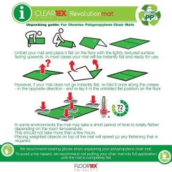 Chair Mats*Floortex Revolutionmat Carpet Chair Mat, 46