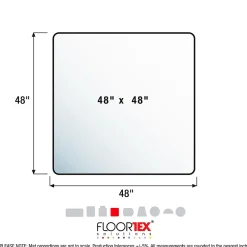 Chair Mats*Floortex Ultimat Hard Floor Chair Mat, 48