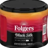 Folgers Black Silk Ground Coffee, Dark Roast, 22.6 oz. (02054)