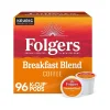 Folgers Breakfast Blend Coffee, Keurig K-Cup Pod, 96/Carton (000370677/6684CT)