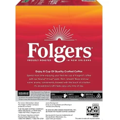 Folgers Classic Roast Coffee Keurig® K-Cup® Pods, Medium Roast, 96/Carton (204496)