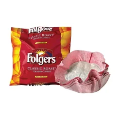 Folgers Classic Roast Ground Coffee, Medium Roast, Filter Packs, 40/Carton (PRO22142)