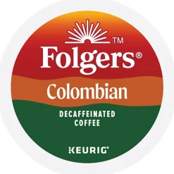 Folgers Colombian Decaf Coffee Keurig® K-Cup® Pods, Medium Roast, 24/Box (5000053359)