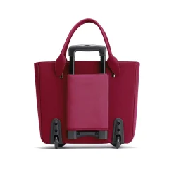 Florence Faux Leather Tote Bag, Burgundy (FLORLRT-02)<Francine Collection Sale