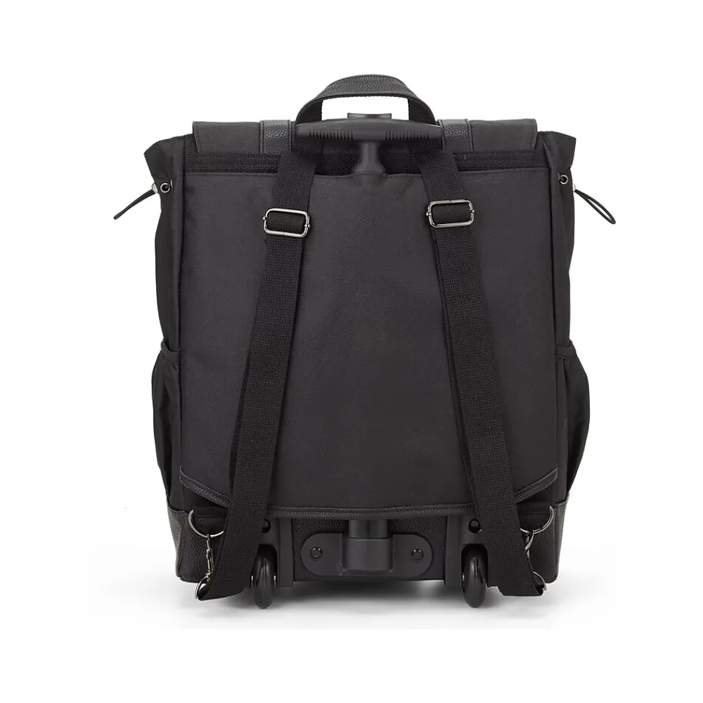 Francine Collection Wheels Up Laptop Backpack, Black (BKBUDGRL_SM)