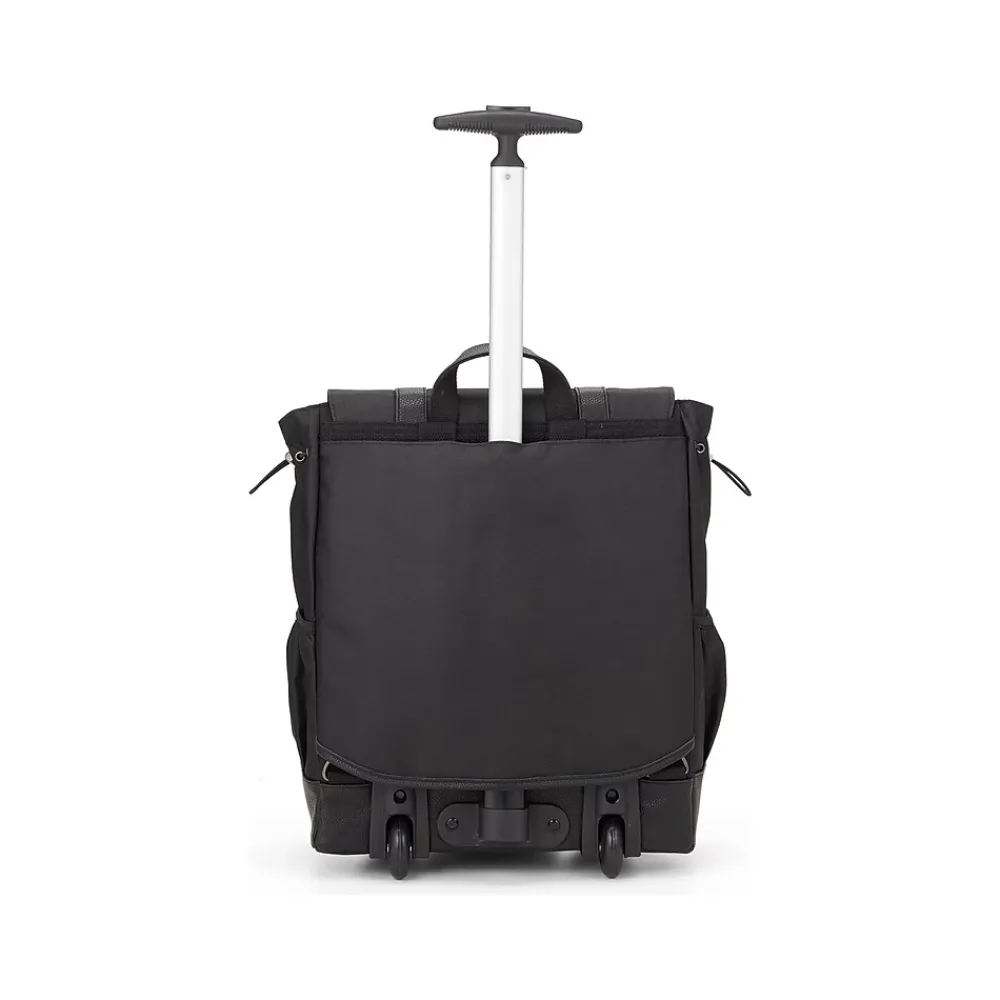 Francine Collection Wheels Up Laptop Backpack, Black (BKBUDGRL_SM)