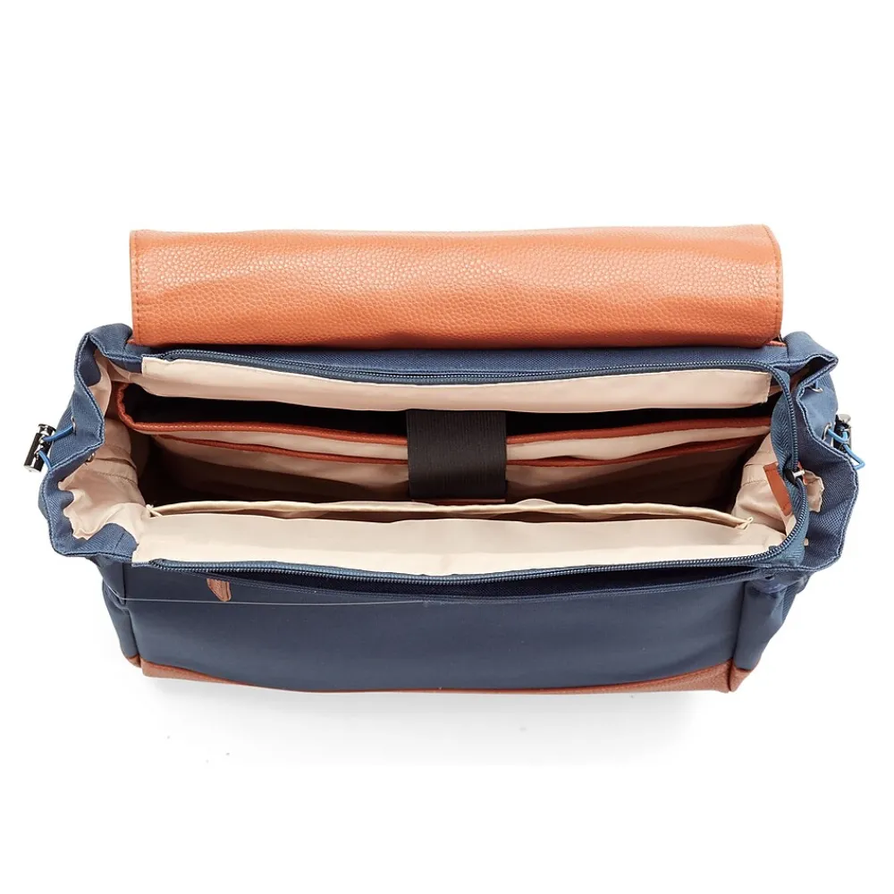 Francine Collection s 15" Laptop Rolling Wheels Up Backpack, Navy (BKBUDGRL_SM-NVY)