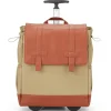 Francine Collection s 15" Laptop Rolling Wheels Up Backpack, Tan (BKBUDGRL_SM-OLI)