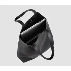 s Made Easy Leather 15.6 Laptop Tote, Black (FCTBLKMADE)<Francine Collection