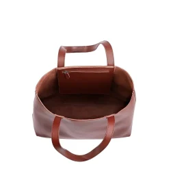 s Made Easy 15.6 Leather Laptop Tote, Brown (FCTBRMADE)<Francine Collection Outlet