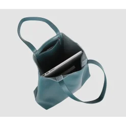 s Made Easy Leather 15.6 Laptop Tote, Green (FCTGRMADE)<Francine Collection Hot