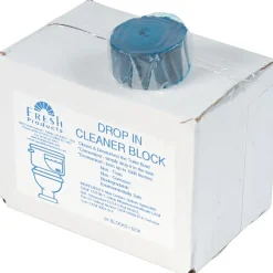 Restroom Drop-In Tank Non-Para Cleaner Block, Unscented, 24/Box (DIB)<Fresh Products Outlet