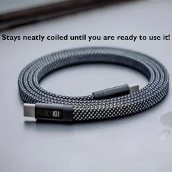 NEAT CABLE Magnetic USB-C Charging Cable, 4.9 ft., Blue (F101-LCBU5)<Function101 Online