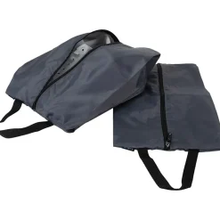 9" 2-Piece Nylon Travel Pouch Set, Gray/Black (6064)<G Force Sale