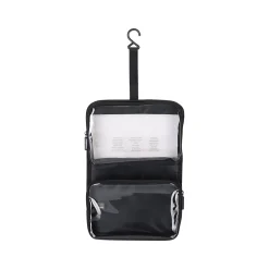 6.75" 12-Piece Plastic Toiletry Bag Kit, Black/Clear (36023)<G Force Hot