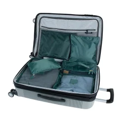 6-Piece Fabric Travel Pouch Set, Water Resistant, Emerald (27105-EMERALD)<G Force Discount
