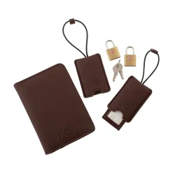 XPLORER RFID Passport Holder, Brown, 5/Set (26719-AST)<G Force Clearance