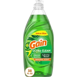 Ultra Liquid Dish Soap, Original Scent, 38 oz. (74346)<Gain Best