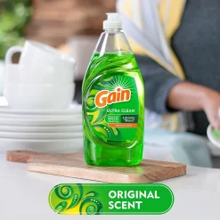 Ultra Liquid Dish Soap, Original Scent, 38 oz. (74346)<Gain Best