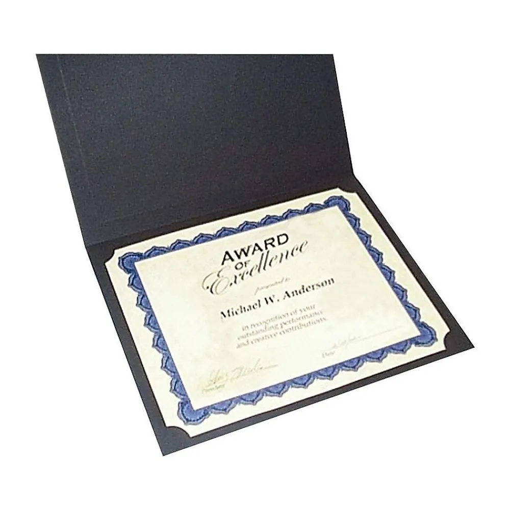 Awards & Certificates*Gartner Studios Certificate Holders, 8.5" x 11", Black/Gold, 6/Pack (35003)