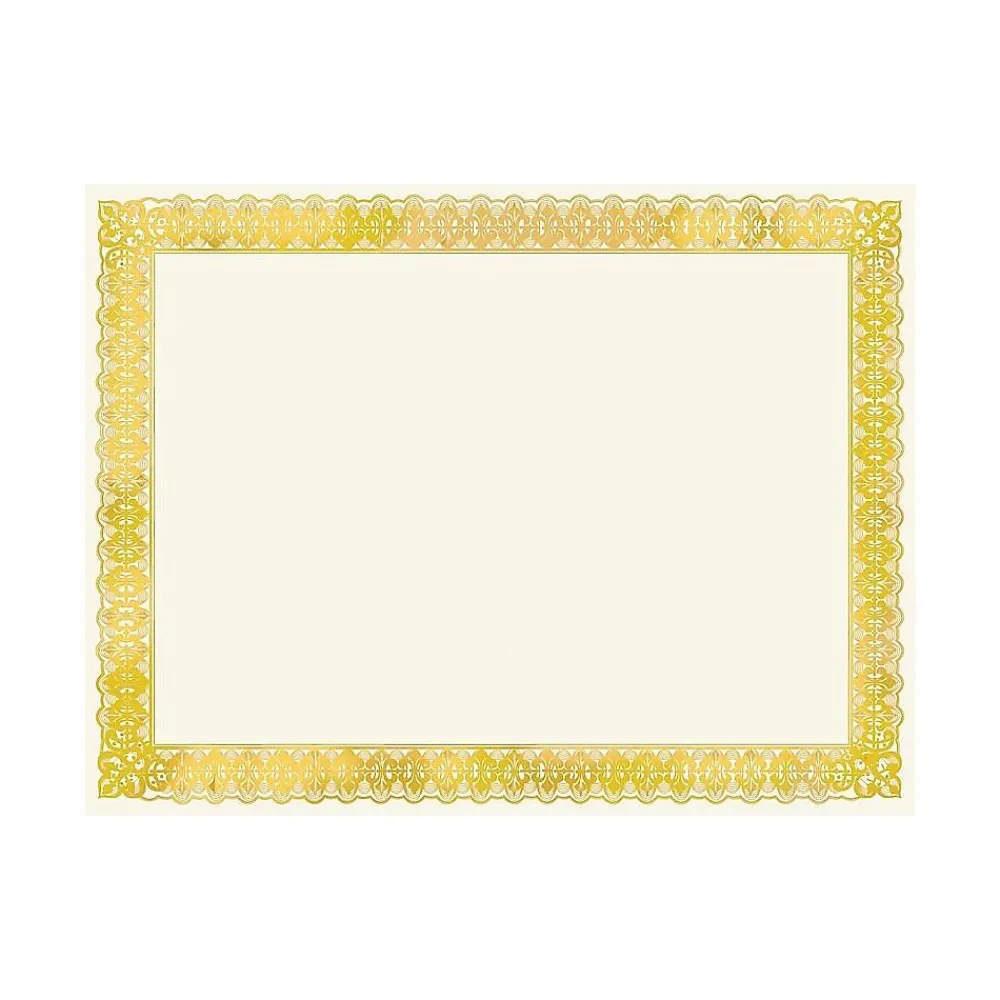 Awards & Certificates*Gartner Studios Certificates, 8.5" x 11", Ivory/Gold, 15/Pack (36004-S)
